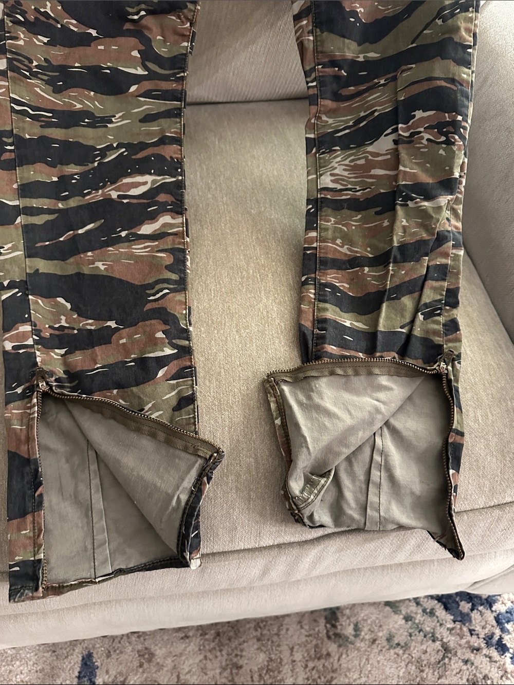 Denim & Supply Ralph Lauren Camouflage skinny Pants - Green/Brown/Black- vintage - Picture 6 of 7
